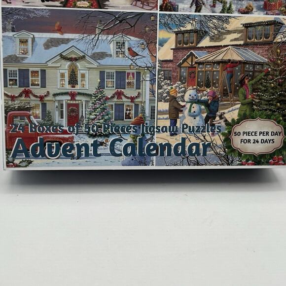 Advent Calendar Puzzle 24 Boxes of 50 Piece Jigsaw Puzzles - Picture 3 of 4